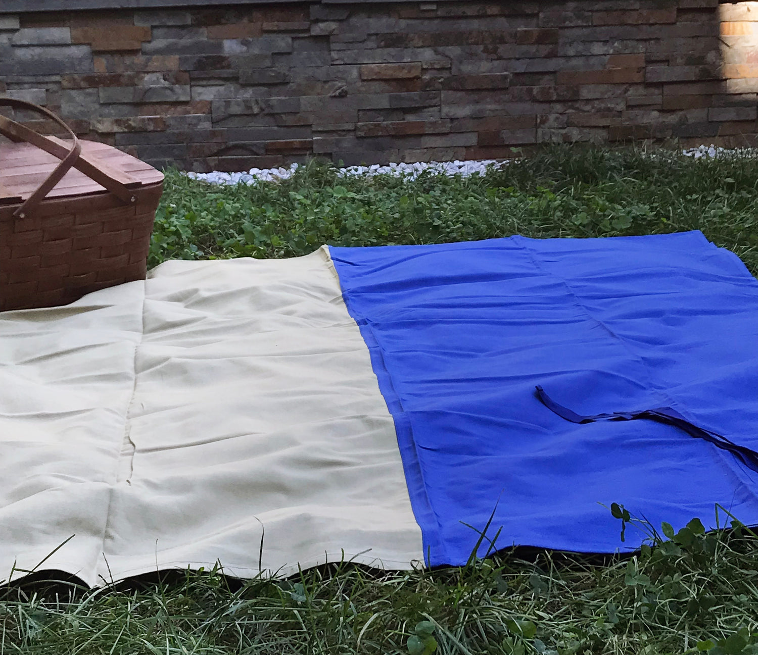 Canvas Color Block Picnic Blanket
