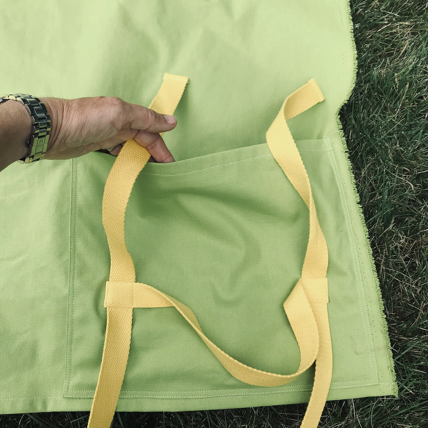 Canvas Color Block Picnic Blanket