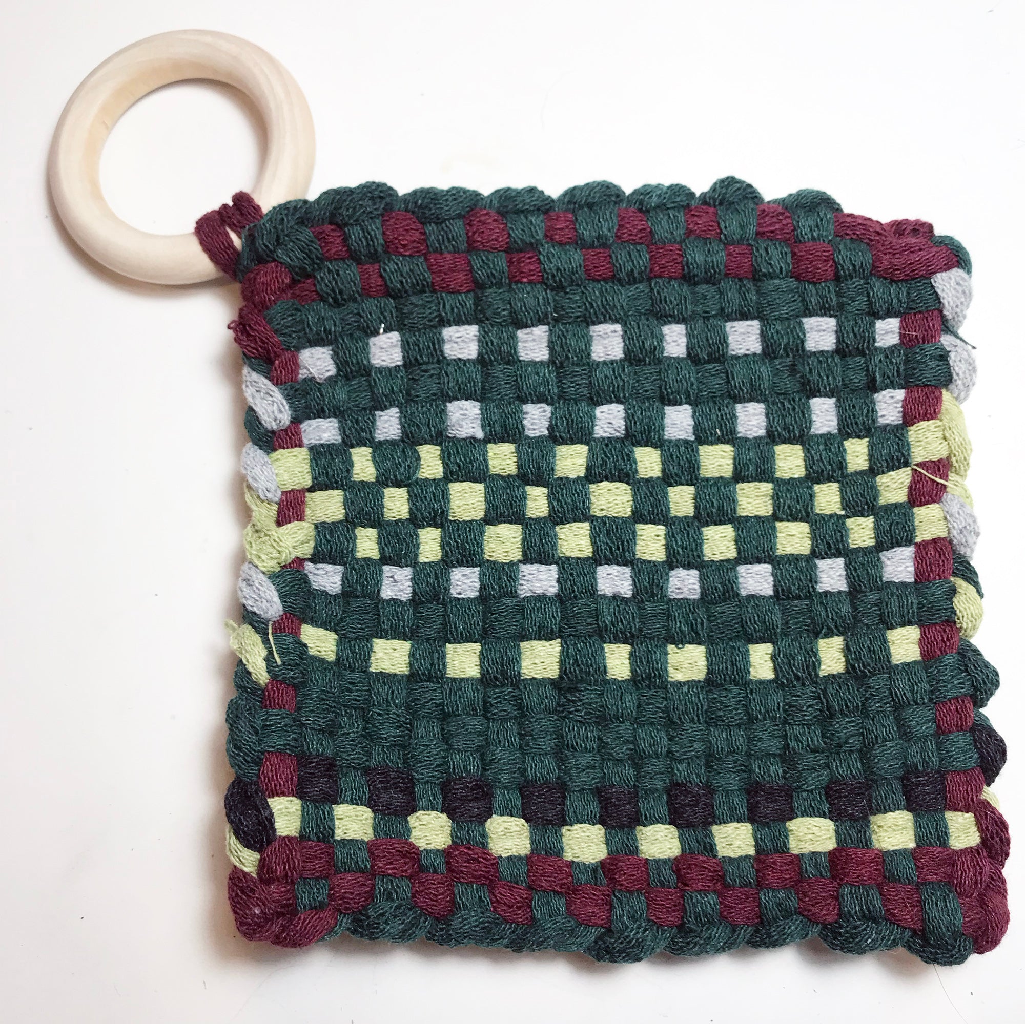 Woven Green Small Trivet