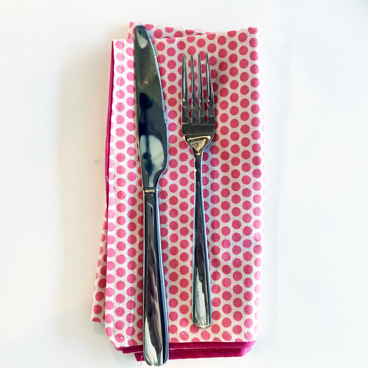Berry Floral and Dot Cloth Napkin Mix