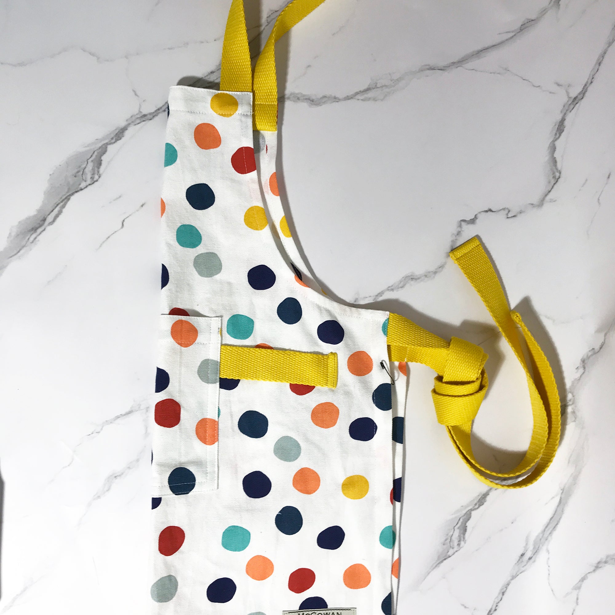 Rainbow Polka Dot Kids Apron