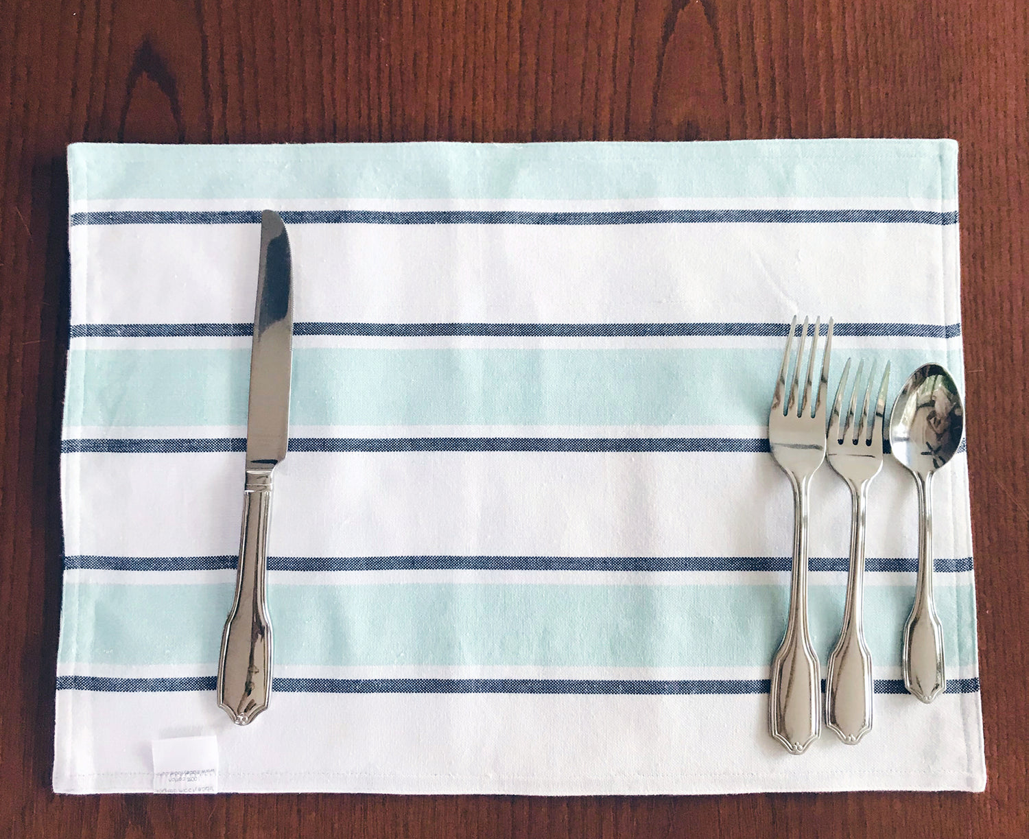 Blue Ikat Reversible Placemats