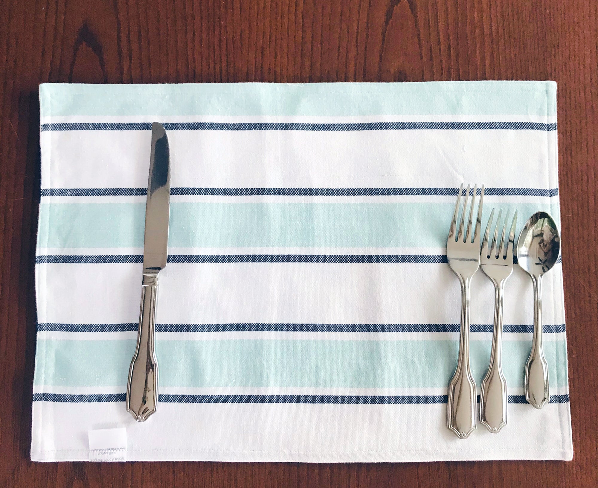 Blue Ikat Reversible Placemats