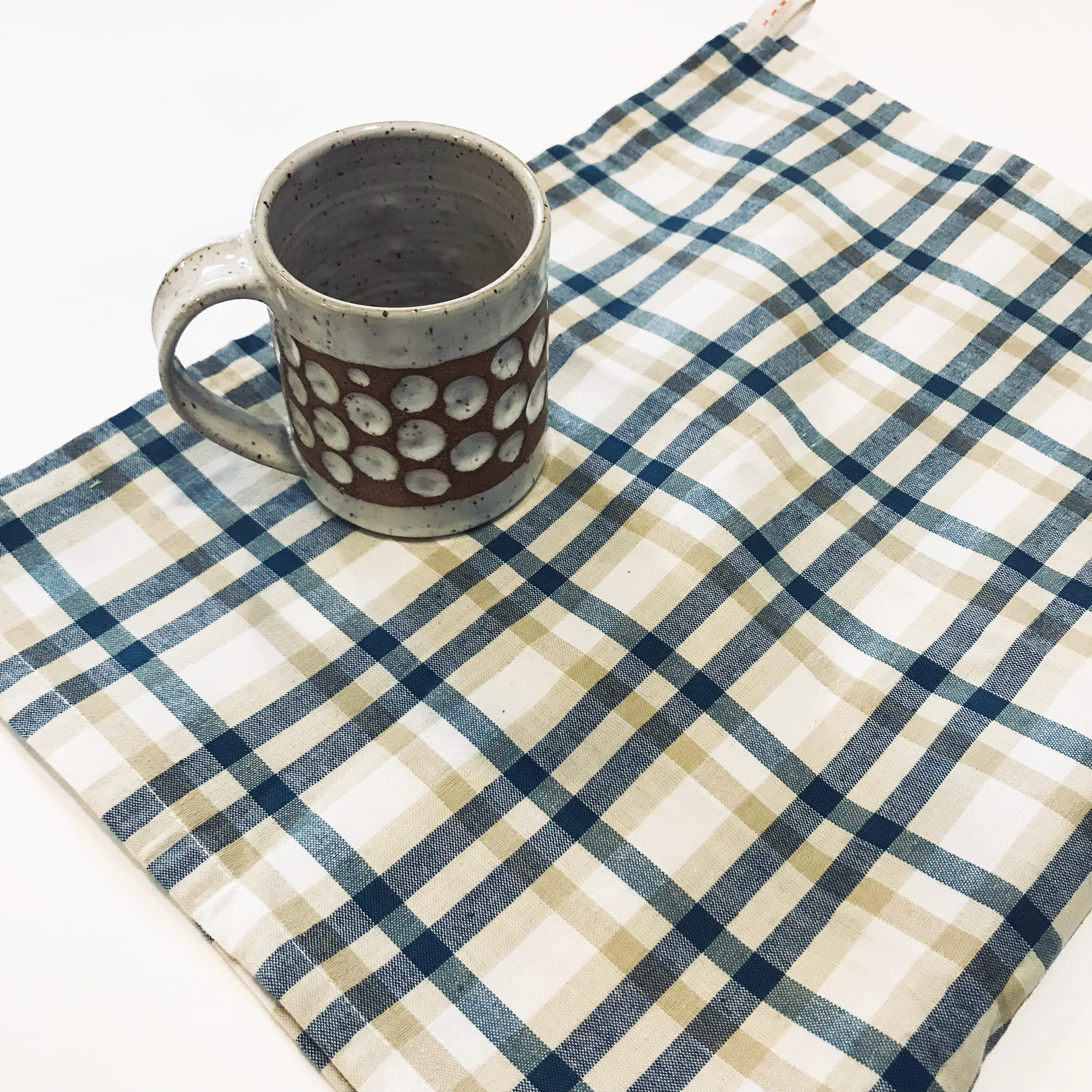 Blue Plaid Dish Towel