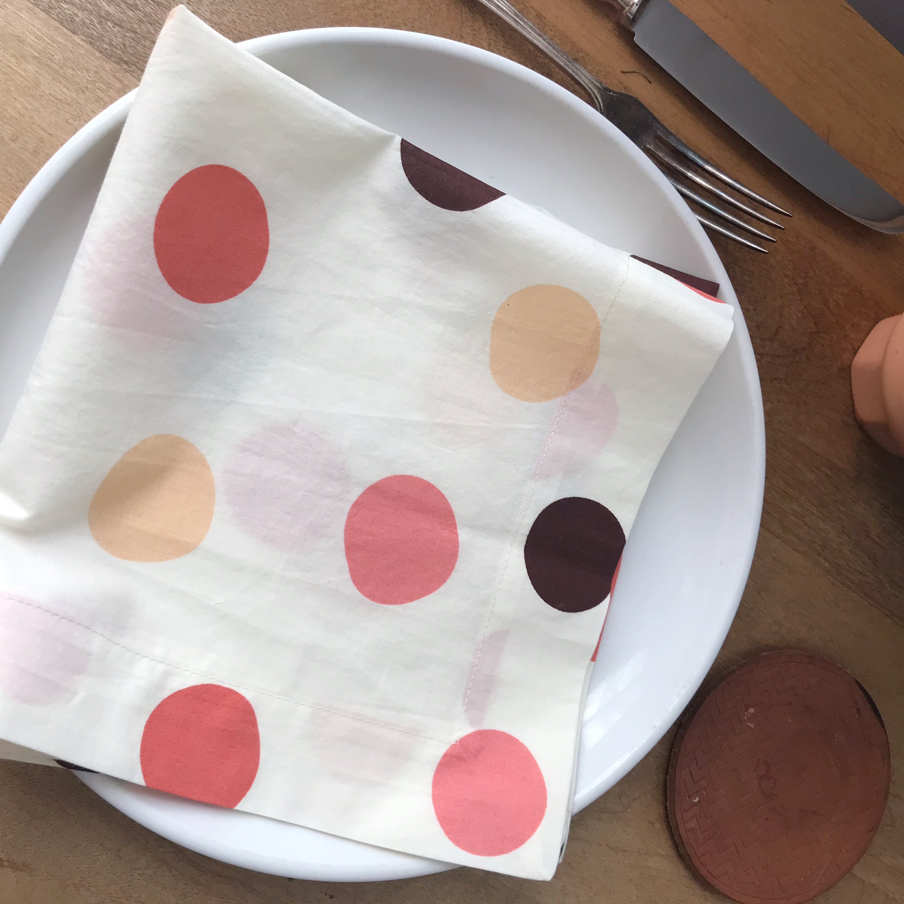 Large Dot Blush Napkin