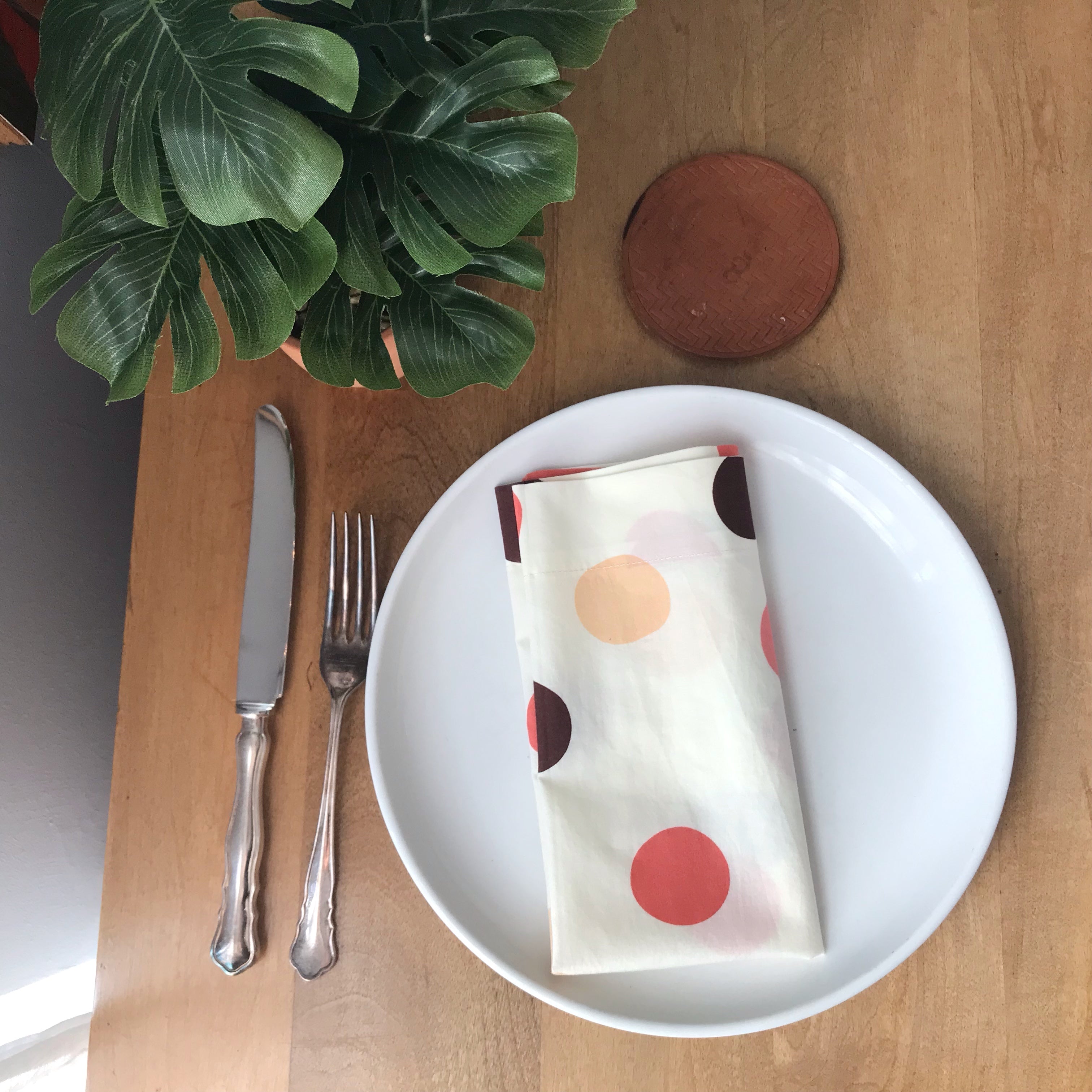 Large Dot Blush Napkin