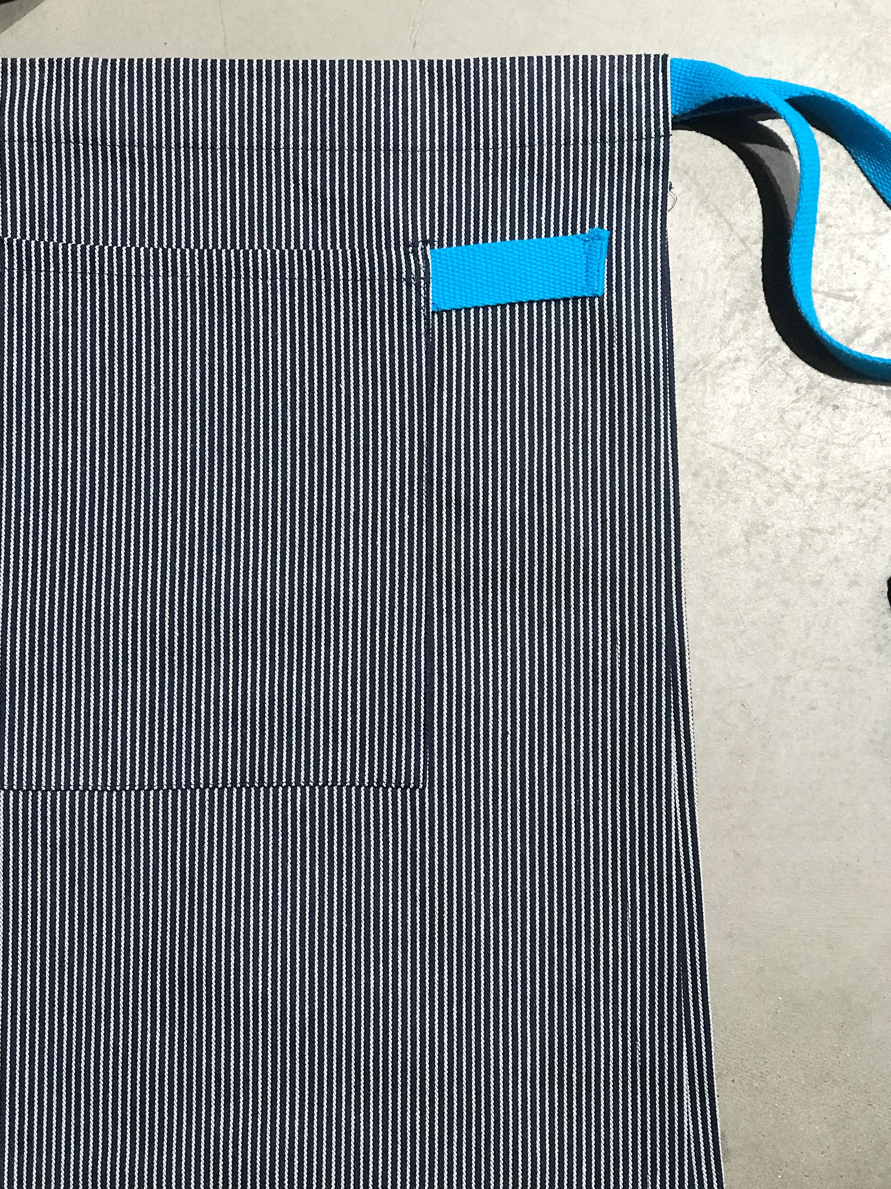 Conductor Stripe Denim Bistro Apron