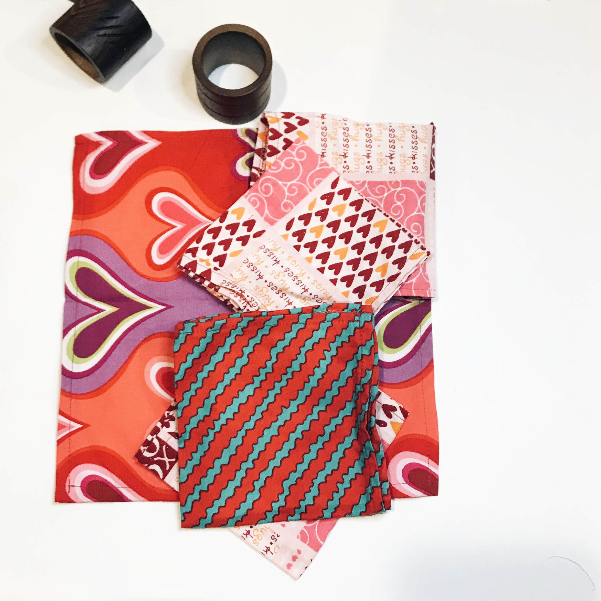 Studio Sale Small Pink or Red Cotton Cloth Dinner Napkin