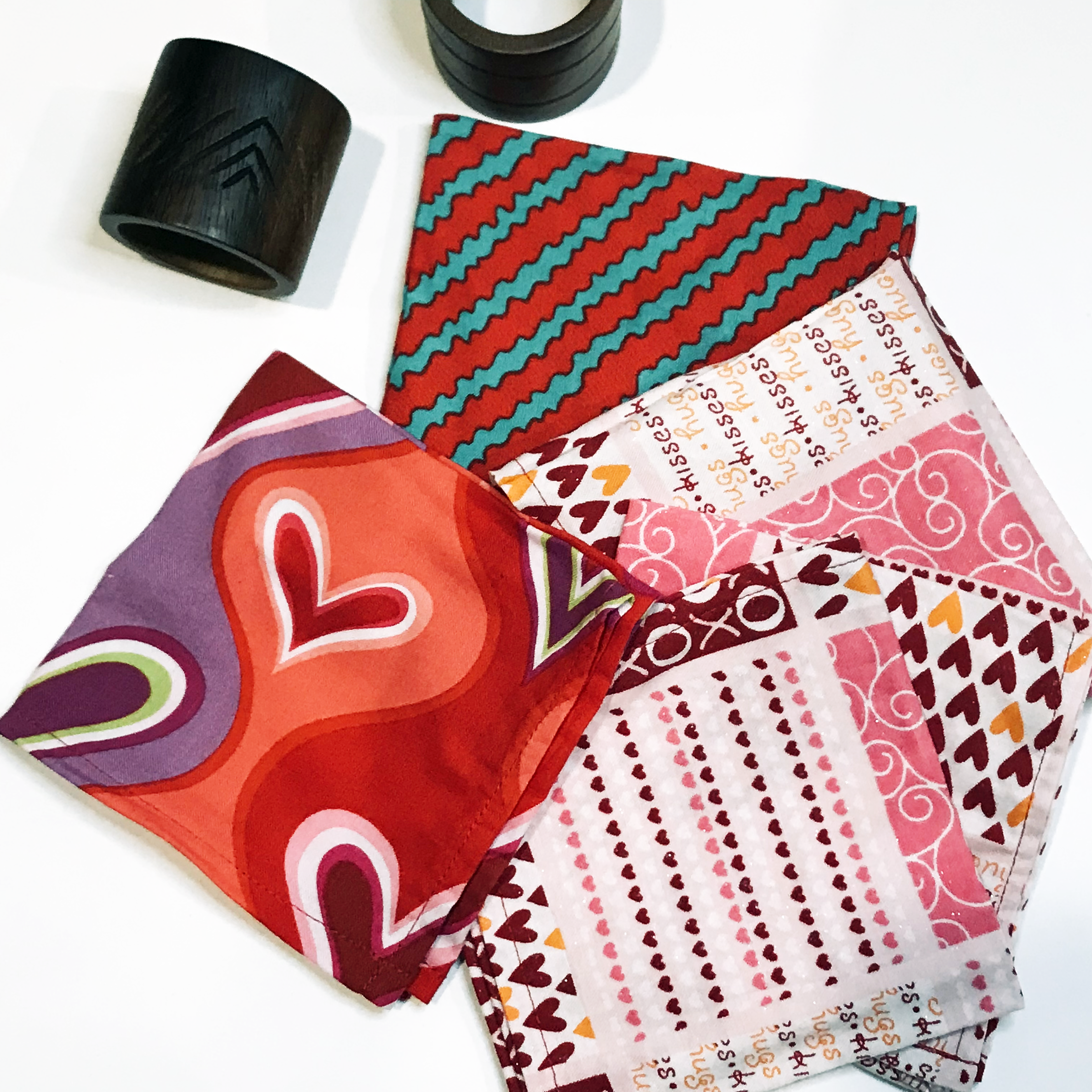Studio Sale Small Pink or Red Cotton Cloth Dinner Napkin
