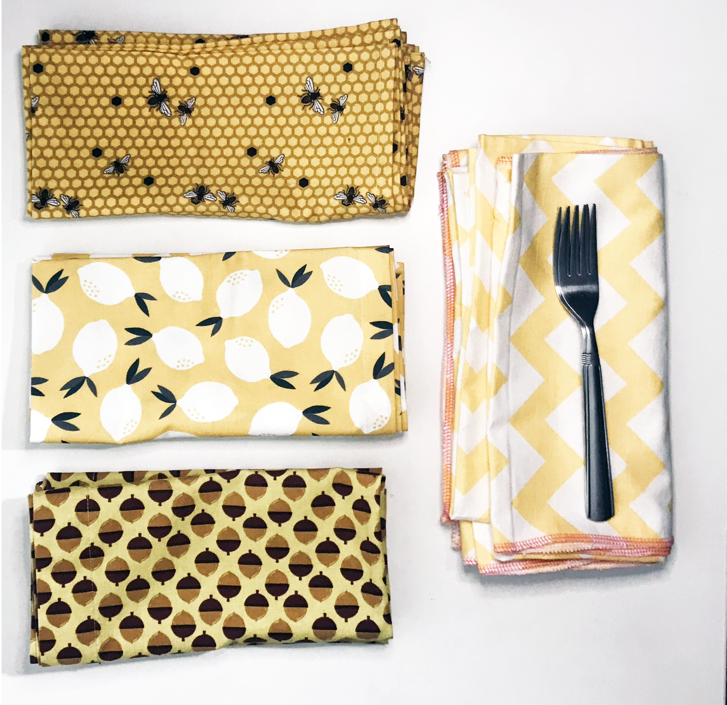 Studio Yellow Cotton Cloth Dinner Napkin