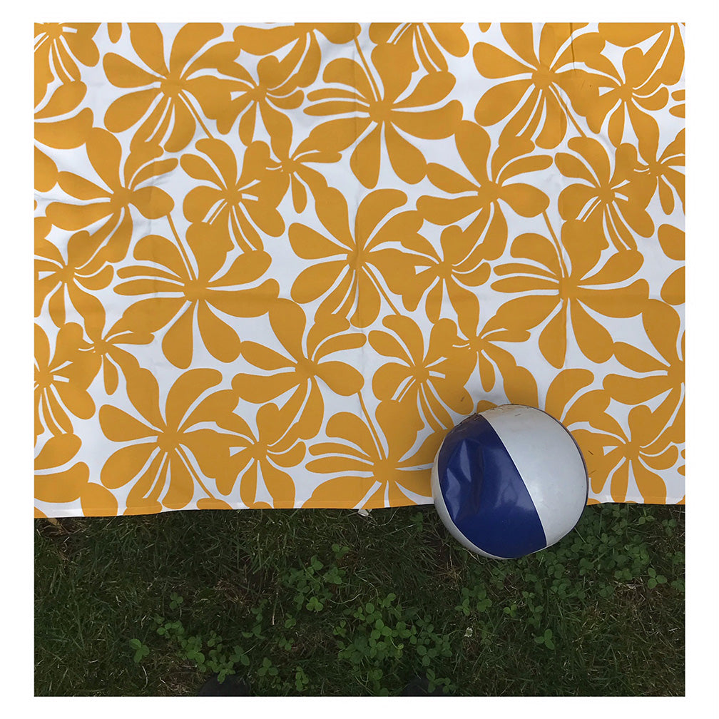 Wavy Floral Picnic Blanket