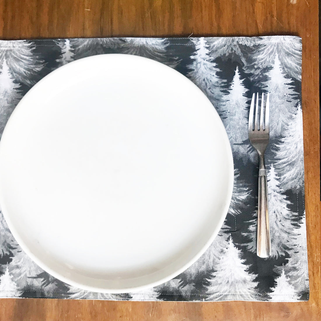 Grey Pines Reversible Placemats