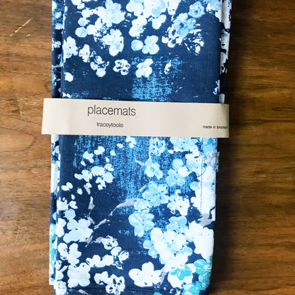 Blue Blossom Placemat Reversible