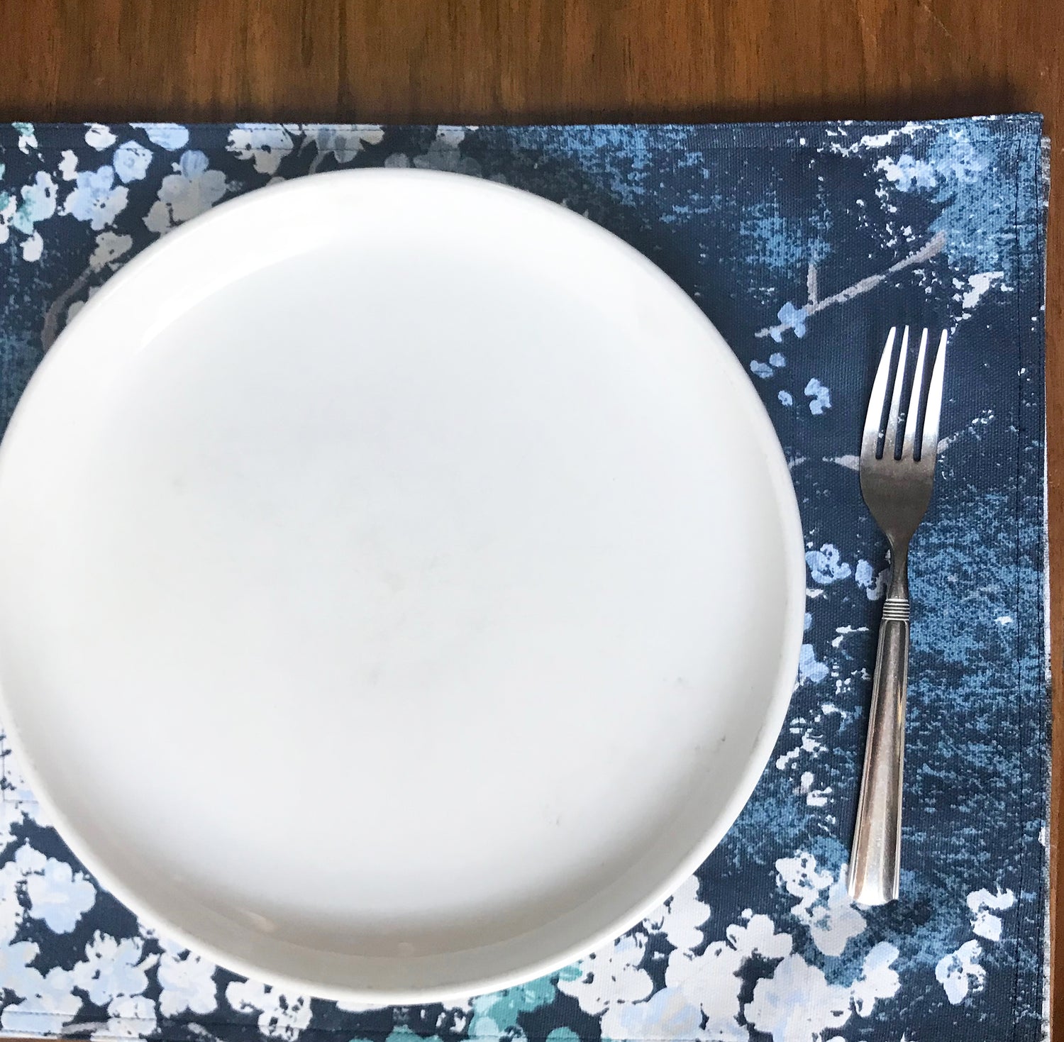 Blue Blossom Placemat Reversible