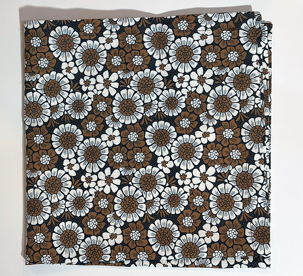 Mocha Floral Cloth Napkin Set