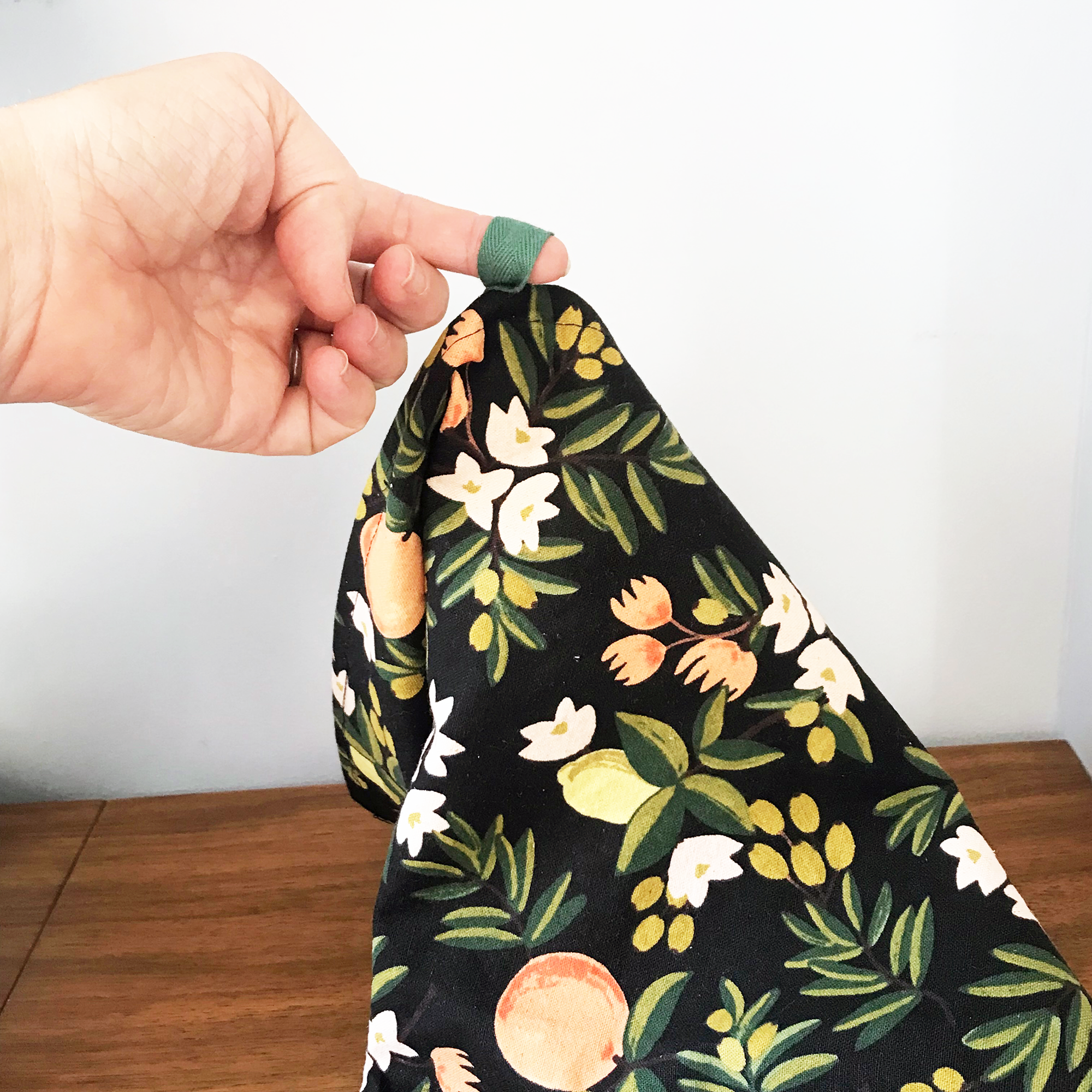 Primavera Citrus Floral Tea Towel