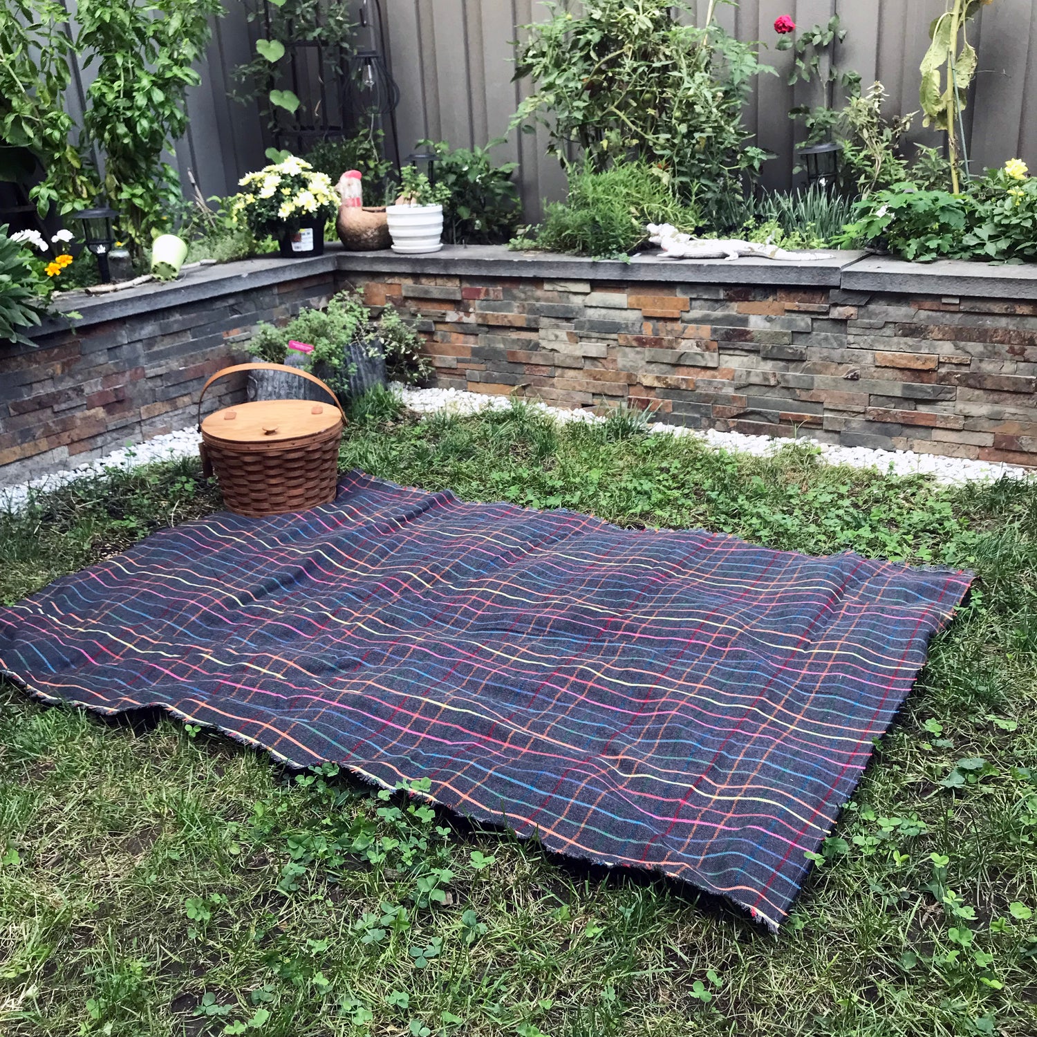 Rainbow Herringbone Flannel Blanket