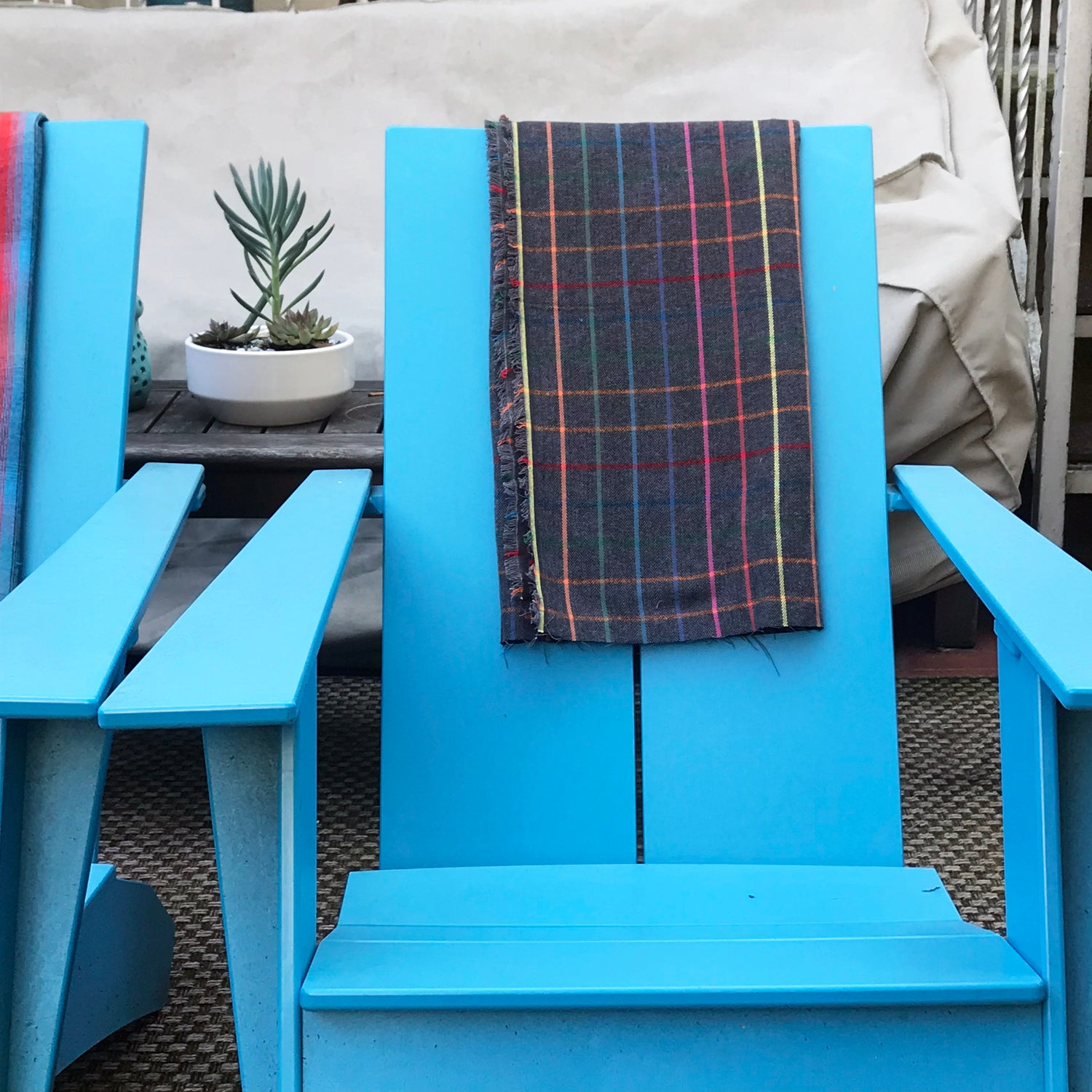 Rainbow Herringbone Flannel Blanket