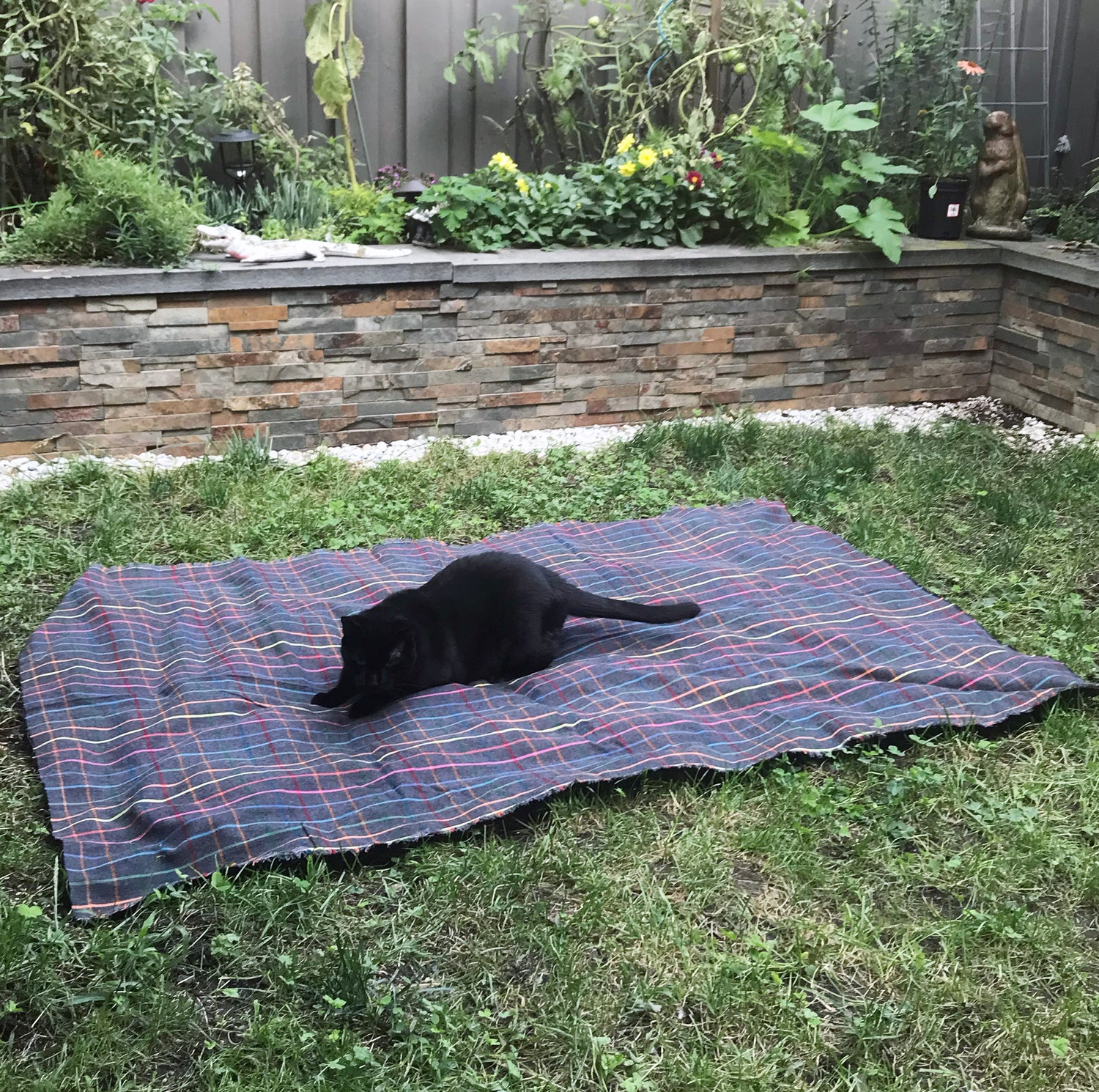 Rainbow Herringbone Flannel Blanket