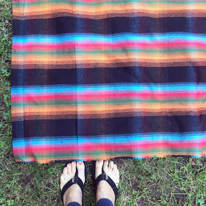 Multi Plaid Flannel Blanket