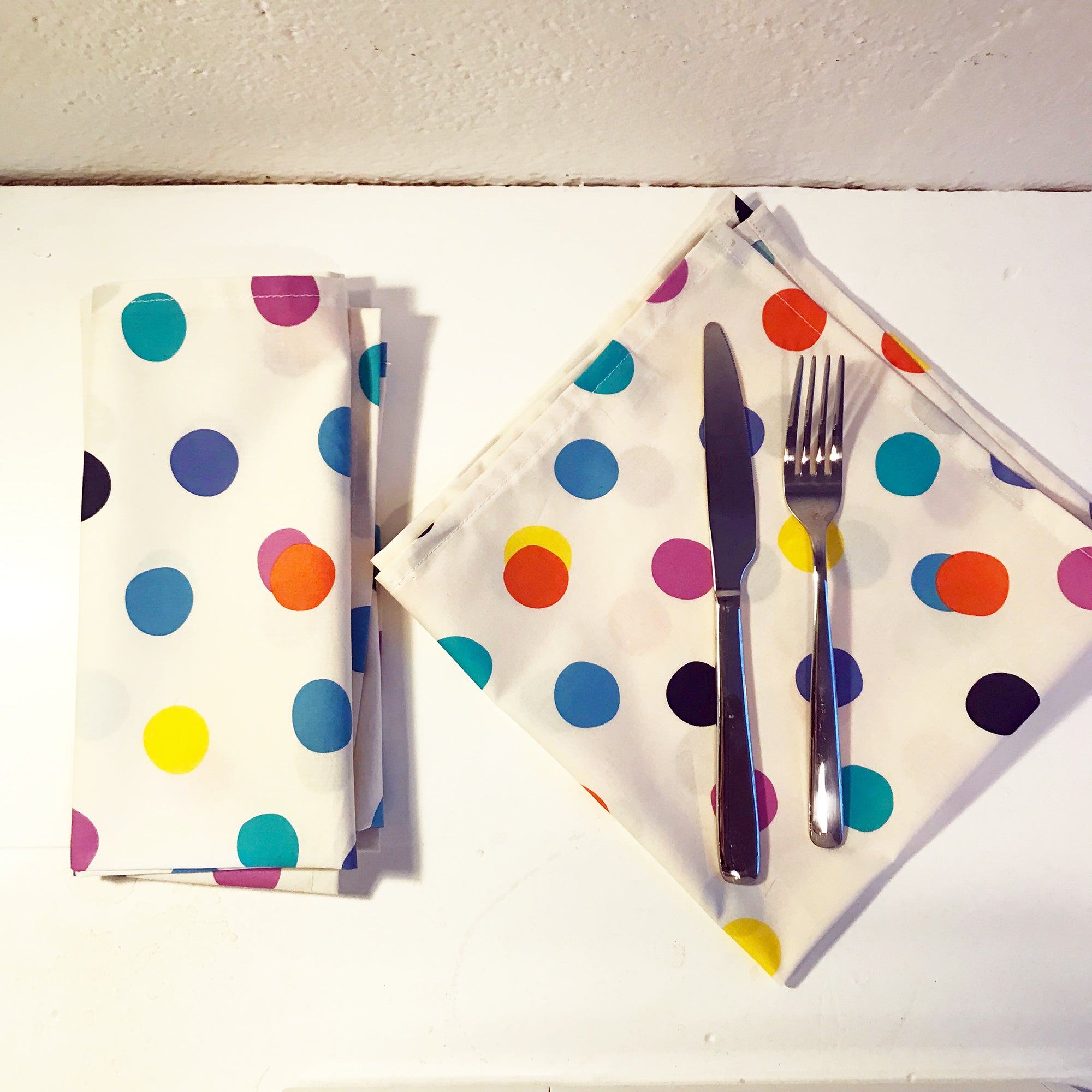Organic Bright Dot Napkin Set