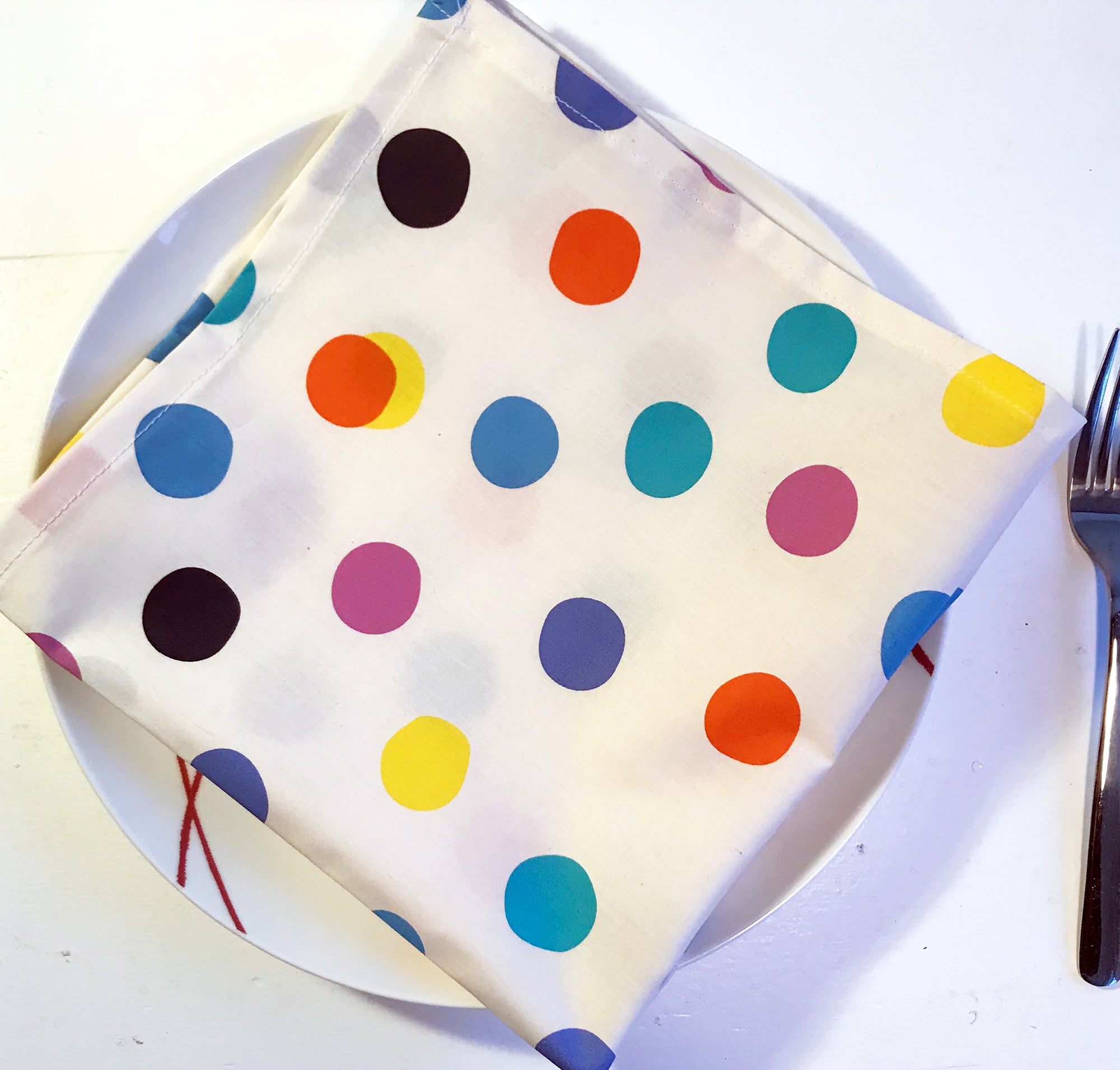 Organic Bright Dot Napkin Set