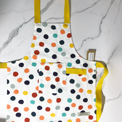 Rainbow Polka Dot Kids Apron