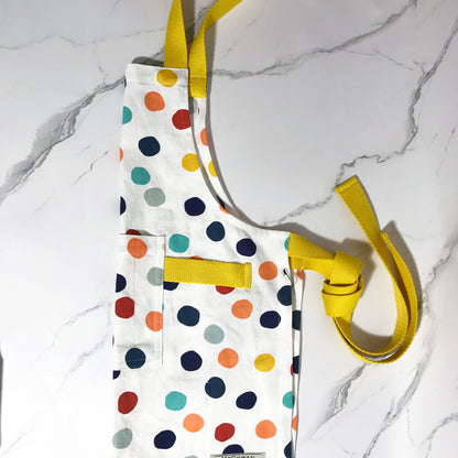 Rainbow Polka Dot Kids Apron