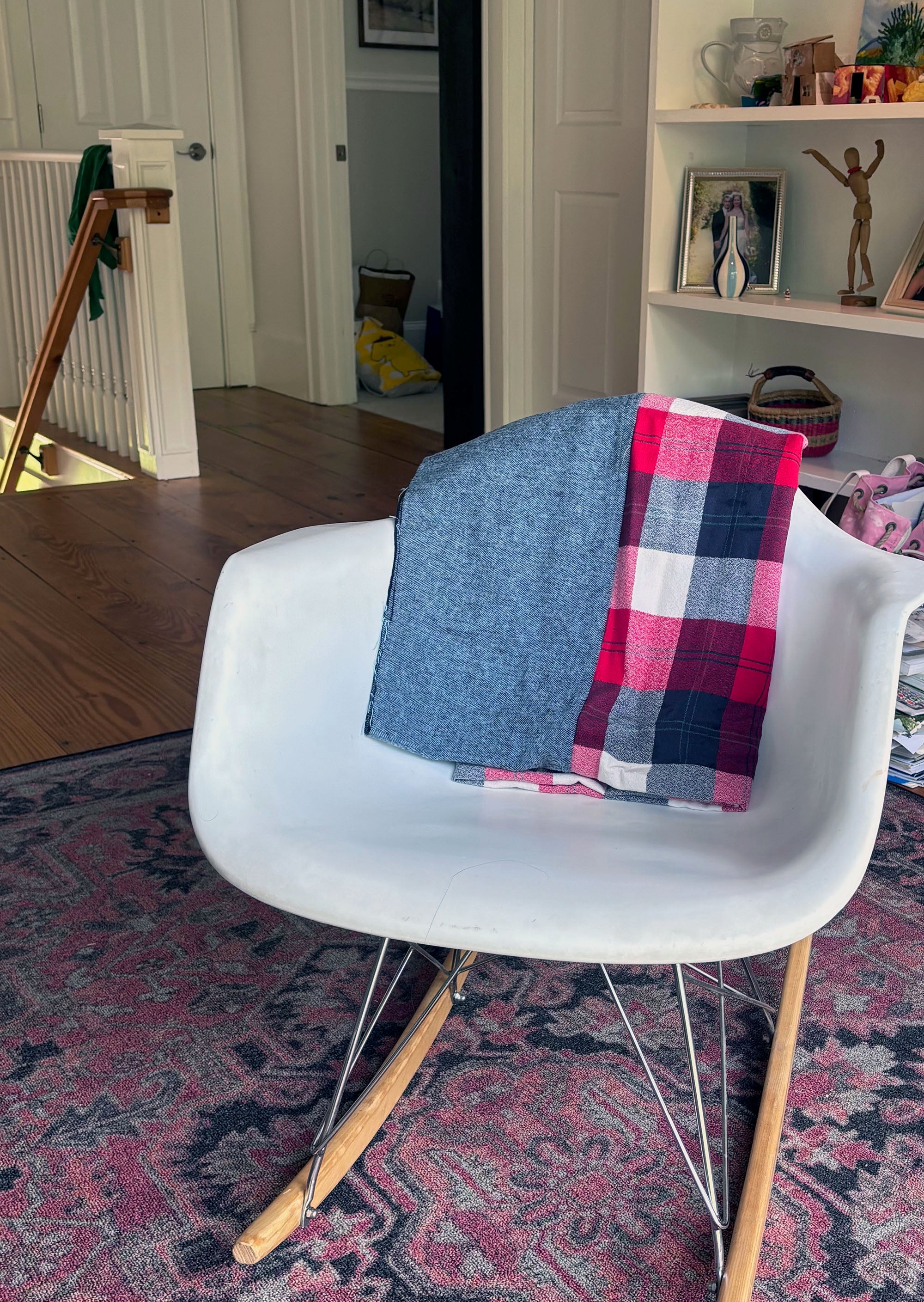 3 Check Plaid and Herringbone Flannel Blanket