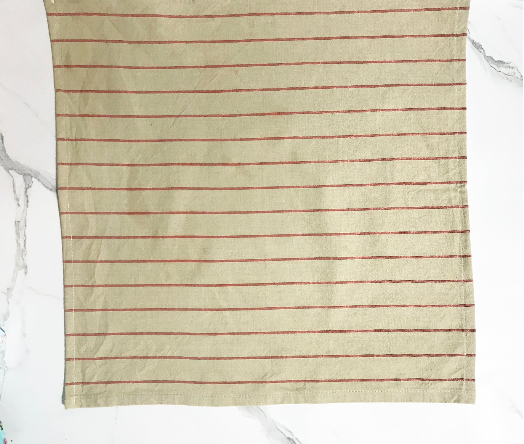 Wide Red Pinstripe Napkin