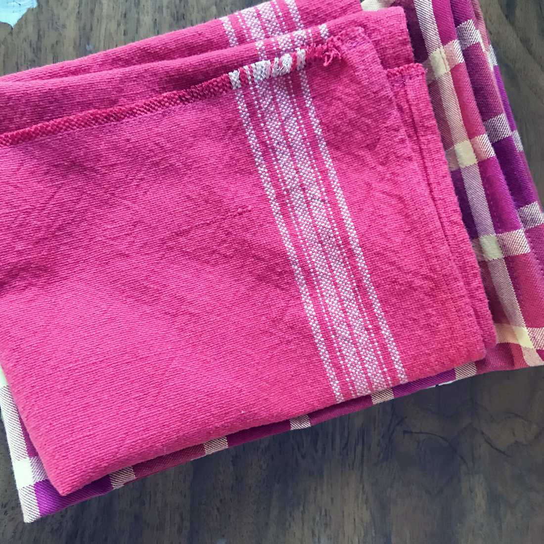 Tomato Red Striped Towel