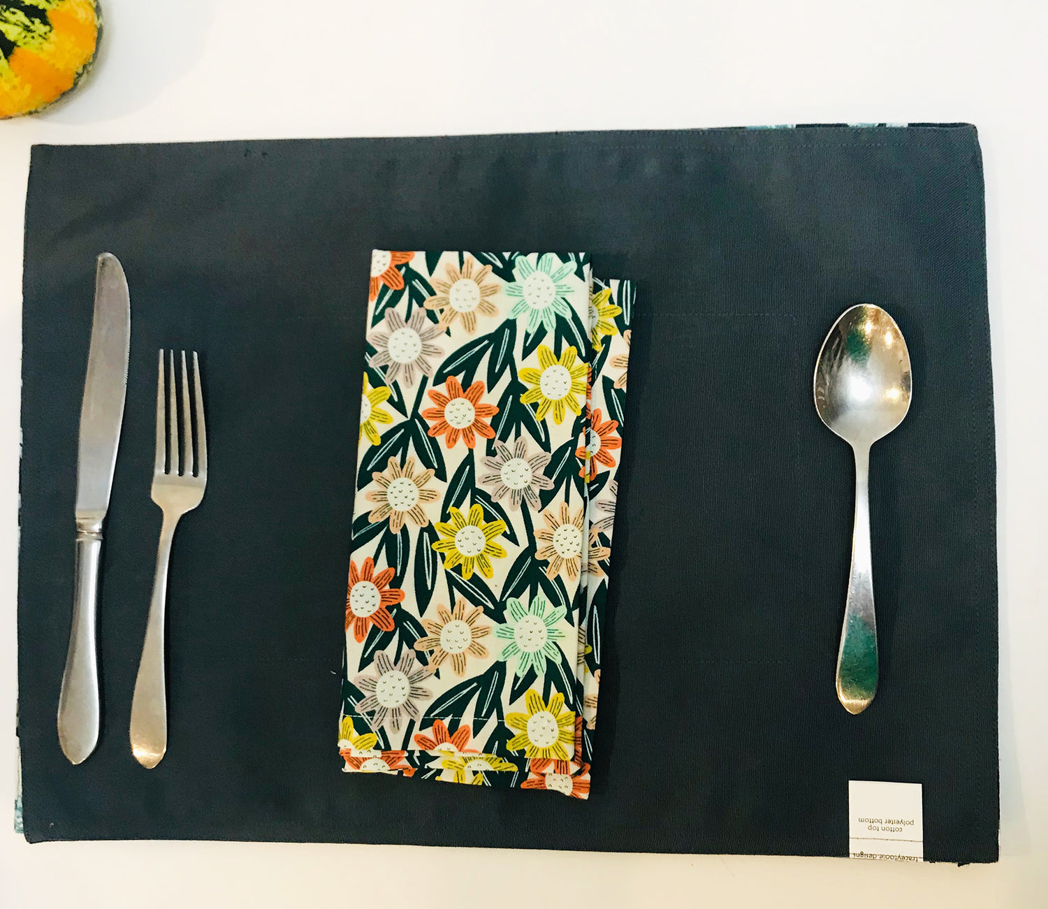 Blue Blossom Placemat Reversible