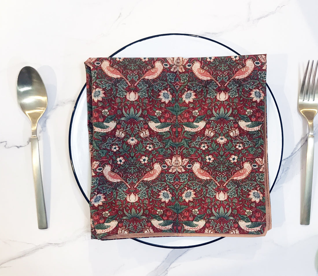 Strawberry Thief Cloth Napkin