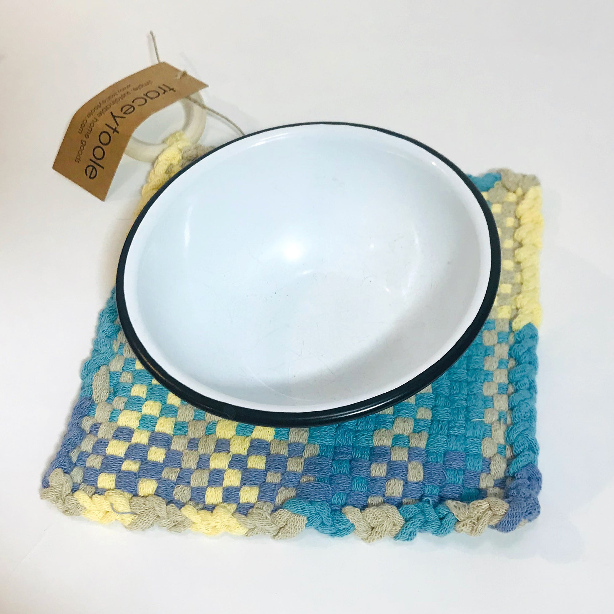 Woven Trivet in Sun, Sky and Sand