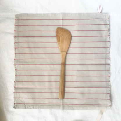 Tan and Tomato Bar Towel