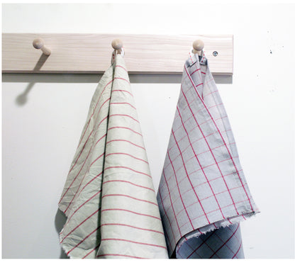 Tan and Tomato Bar Towel