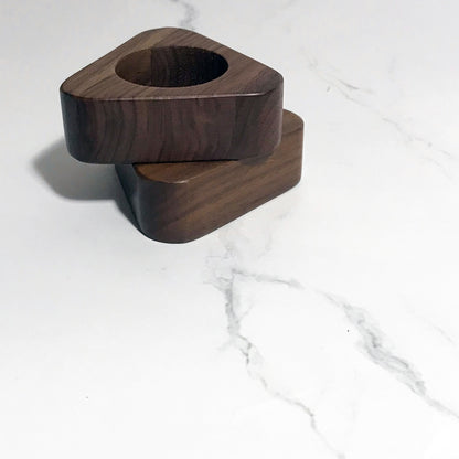 Walnut Triangle Napkin Ring