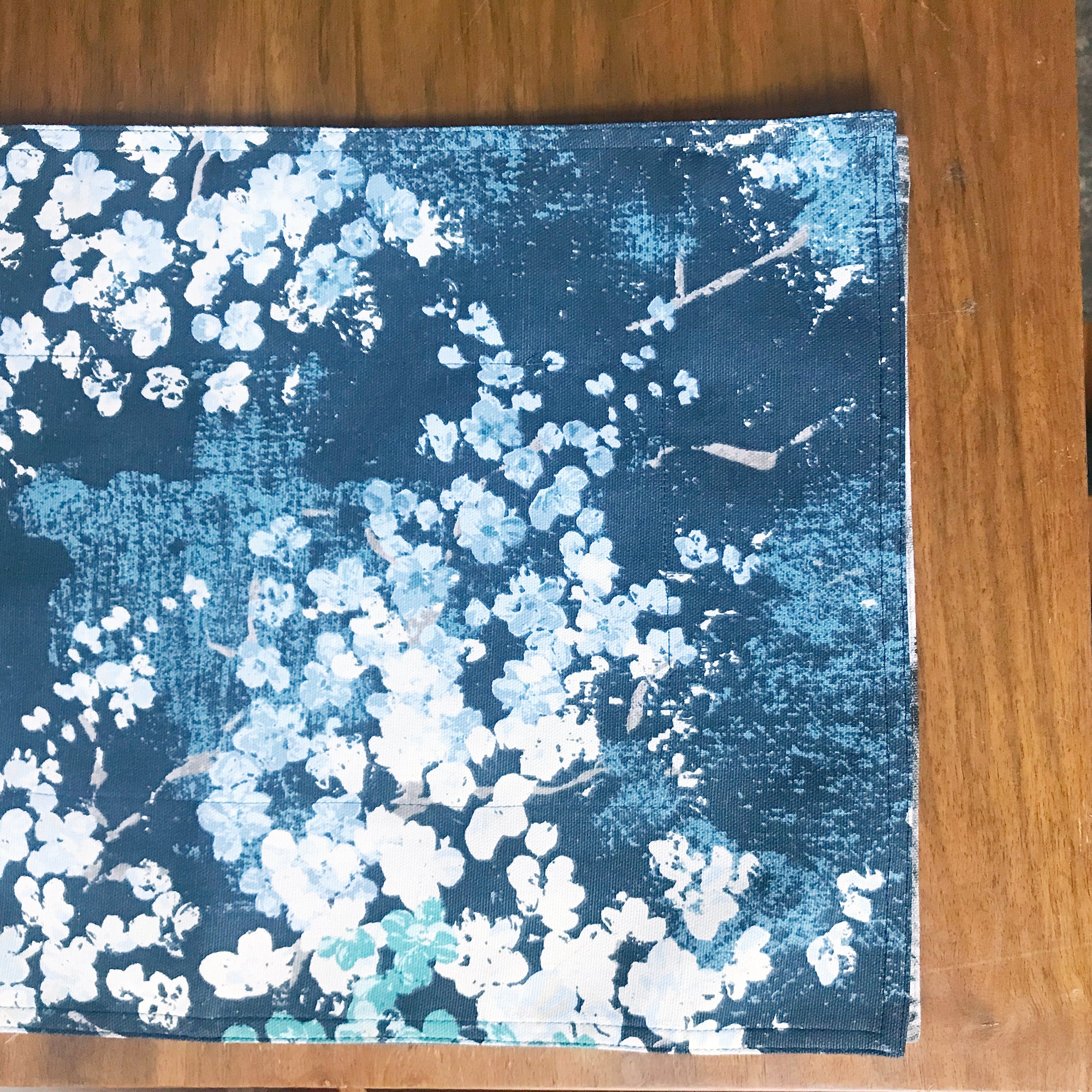 Blue Blossom Placemat Reversible
