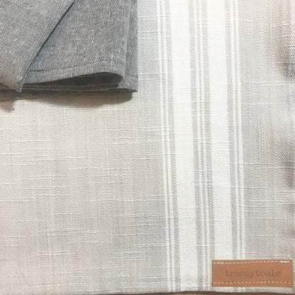 Flax and Natural Stripe Runner