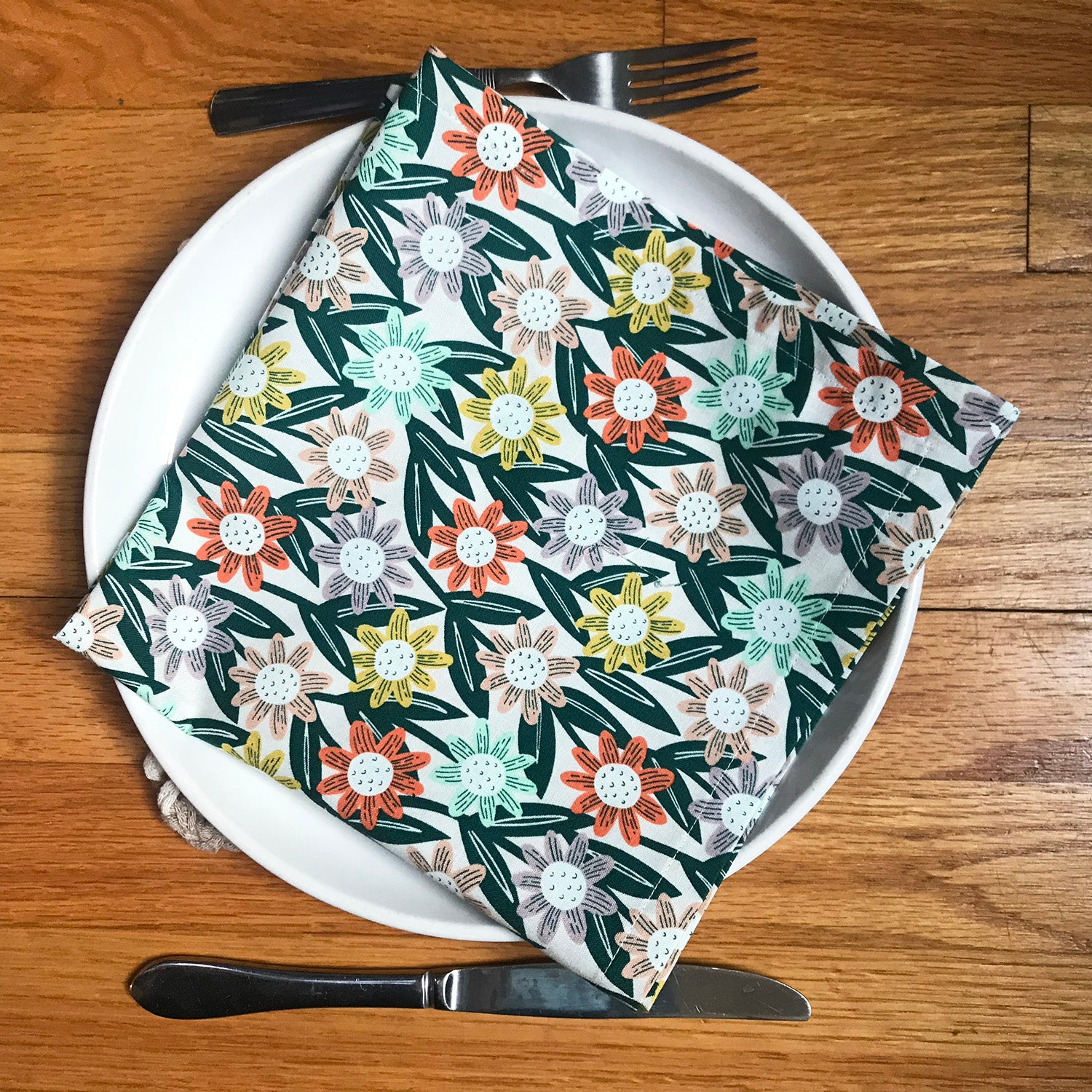 Colorful Blooms Napkin Set