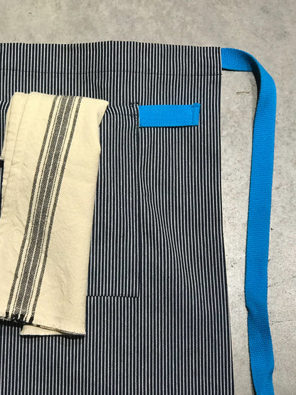 Conductor Stripe Denim Bistro Apron