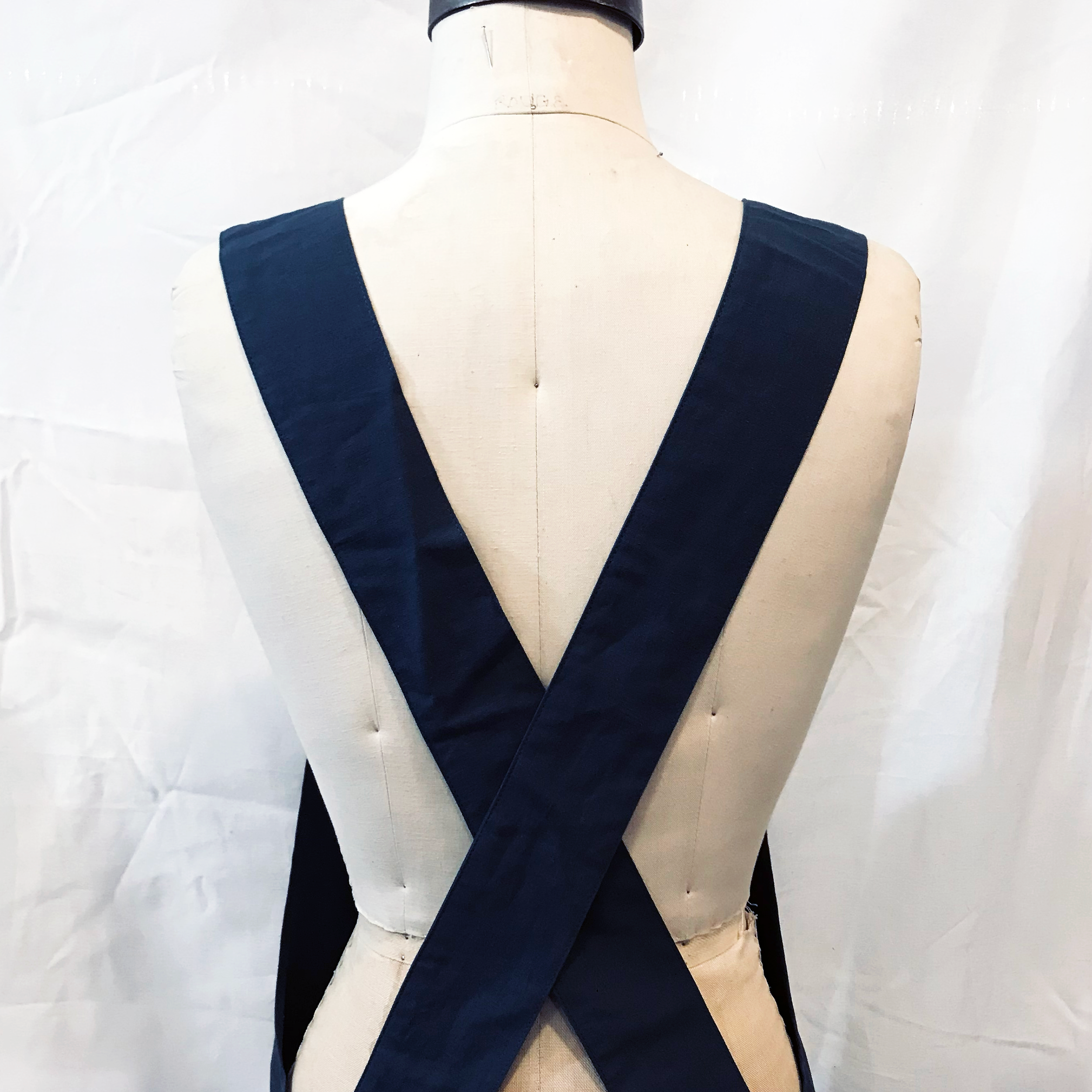 Hemp Cross Back Popover Apron