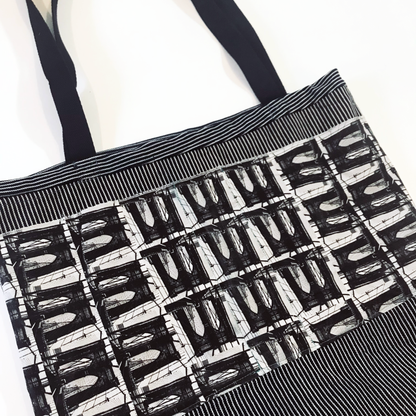 Upcycled Brooklyn Bridge Tote Collaboration with Brooklyn Bandanas