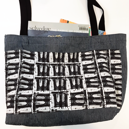 Upcycled Brooklyn Bridge Tote Collaboration with Brooklyn Bandanas