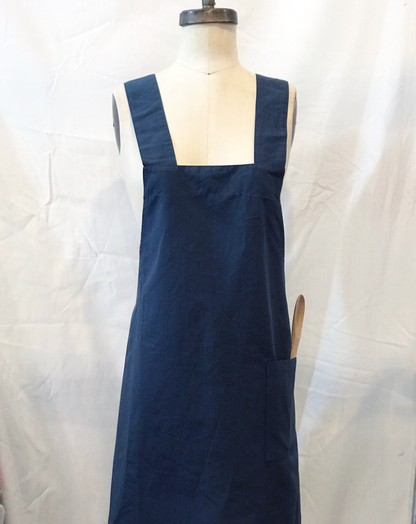 Hemp Cross Back Popover Apron