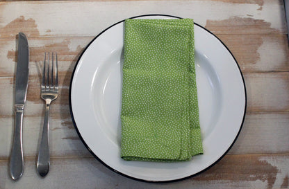 Garden Green Pin Dot Napkin