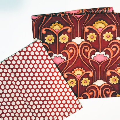 Studio Sale Small Pink or Red Cotton Cloth Dinner Napkin