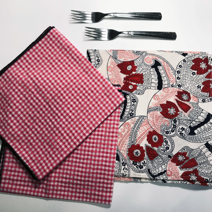 Studio Sale - Reds Cotton Cloth Napkin