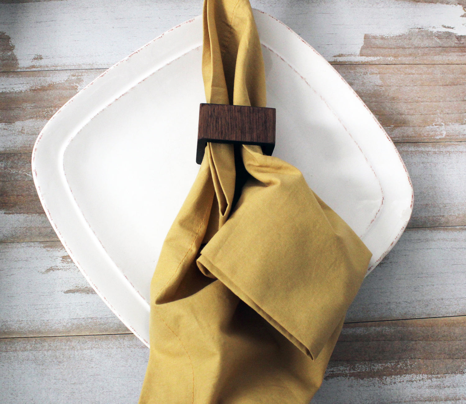 Organic Solid Soft Gold Napkin Set