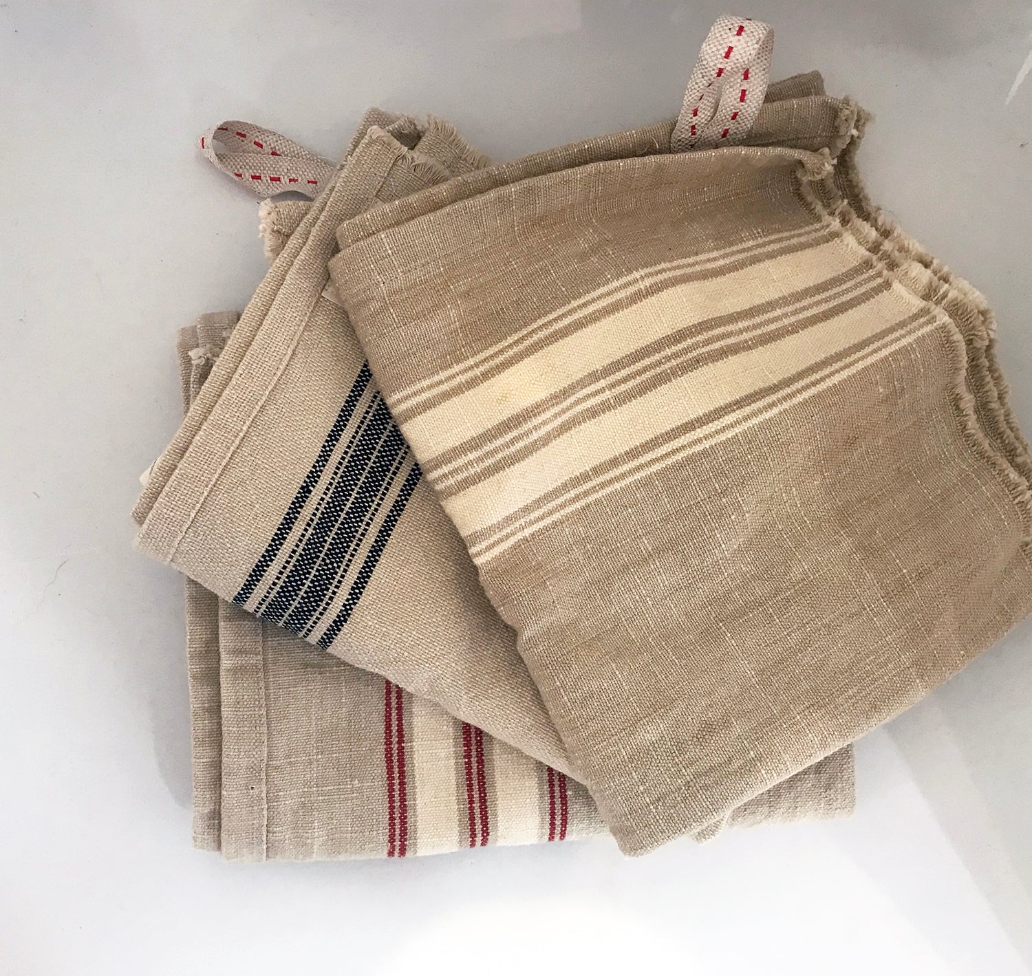 Deadstock Linen Tea Towel Set